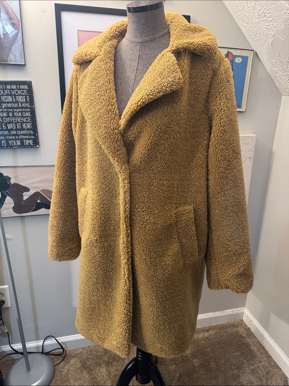 Time and Tru Teddy Coat Faux Shearling Jacket